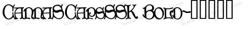 CannaSCapsSSK Bold字体转换